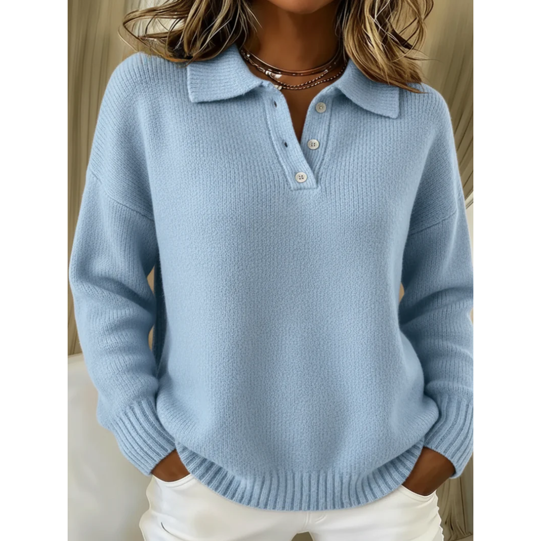 Marisa | Maglione morbido con colletto polo