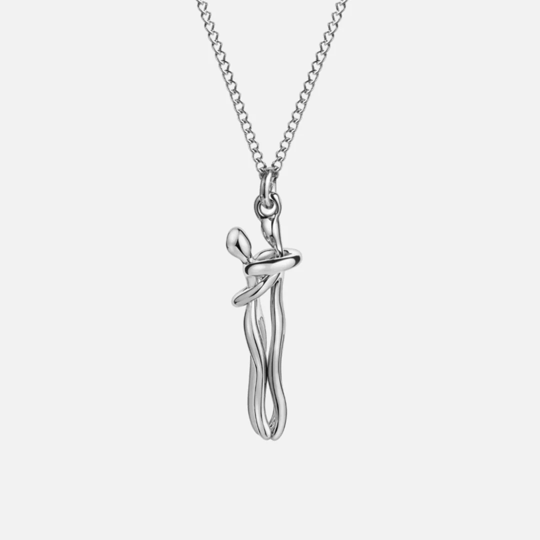 L'Abbraccio dell'Anima | Collana bicolore oro e argento