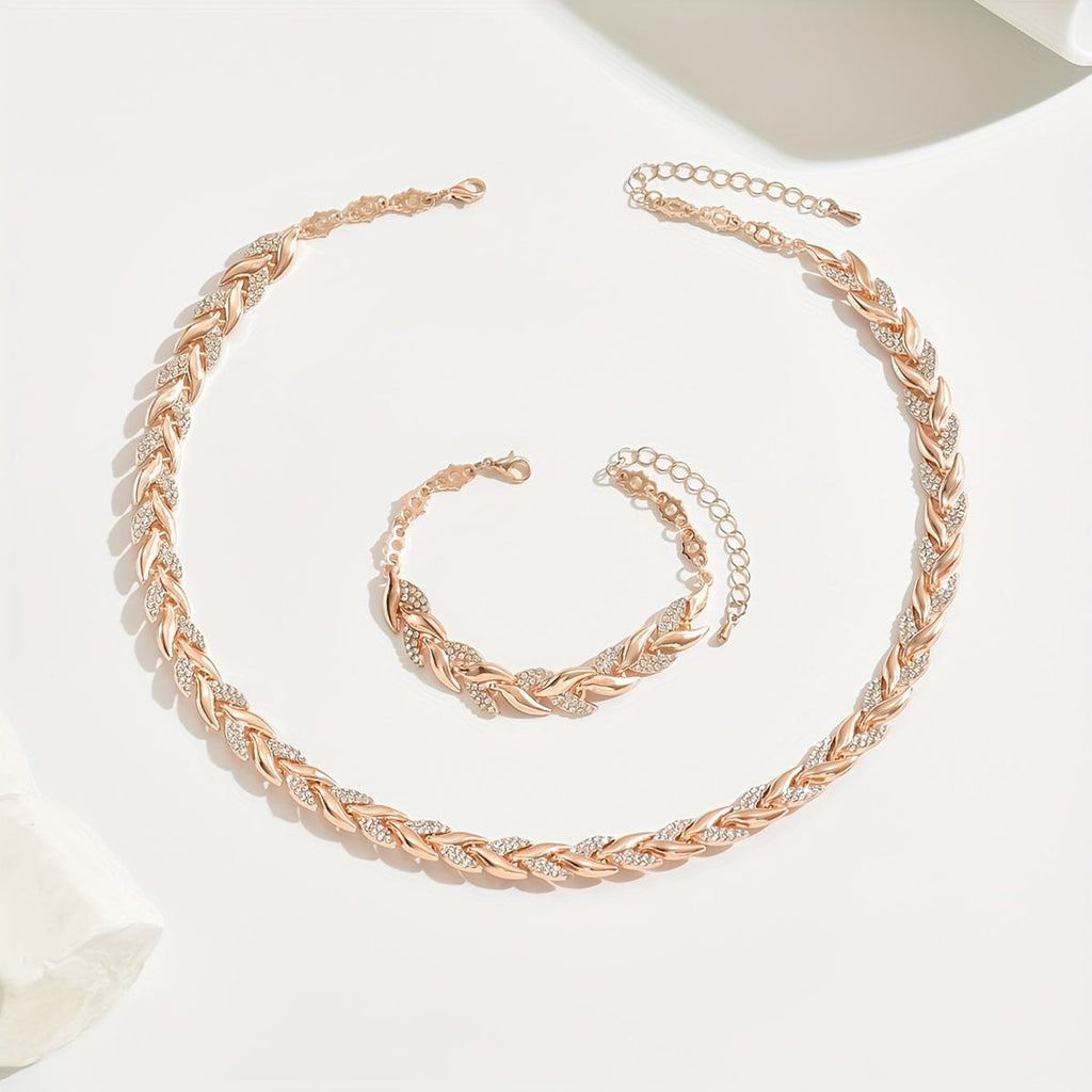 Matilde | Parure con maglie lavorate