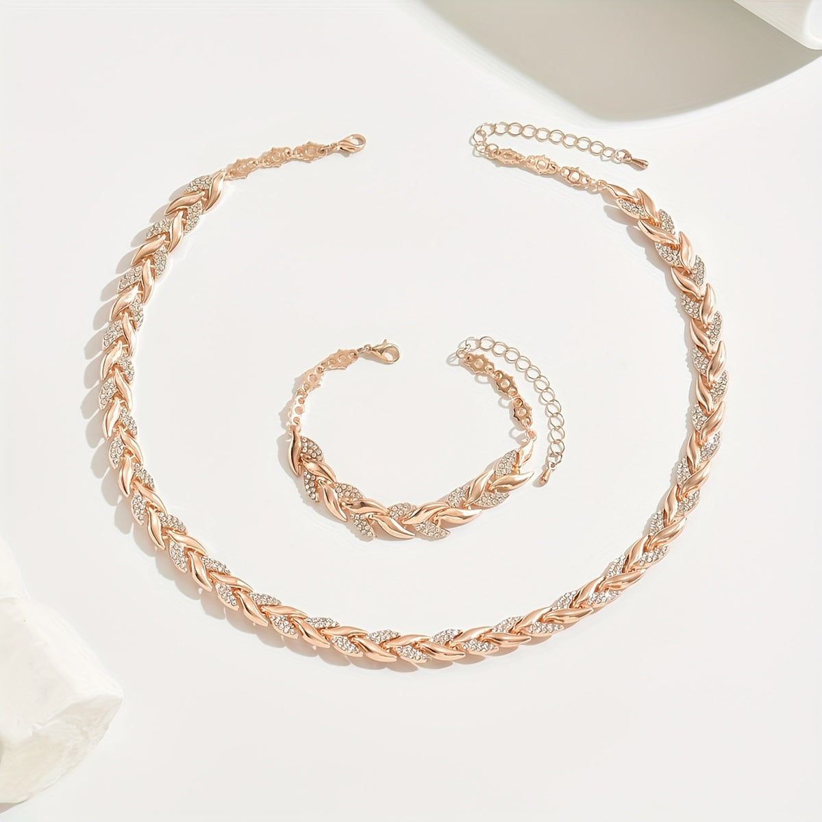 Matilde | Parure con maglie lavorate
