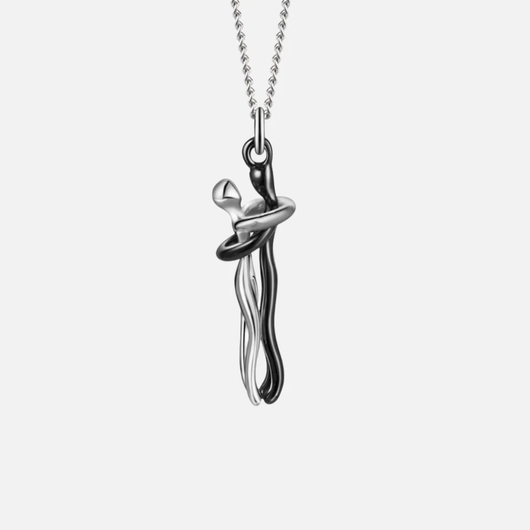 L'Abbraccio dell'Anima | Collana bicolore oro e argento