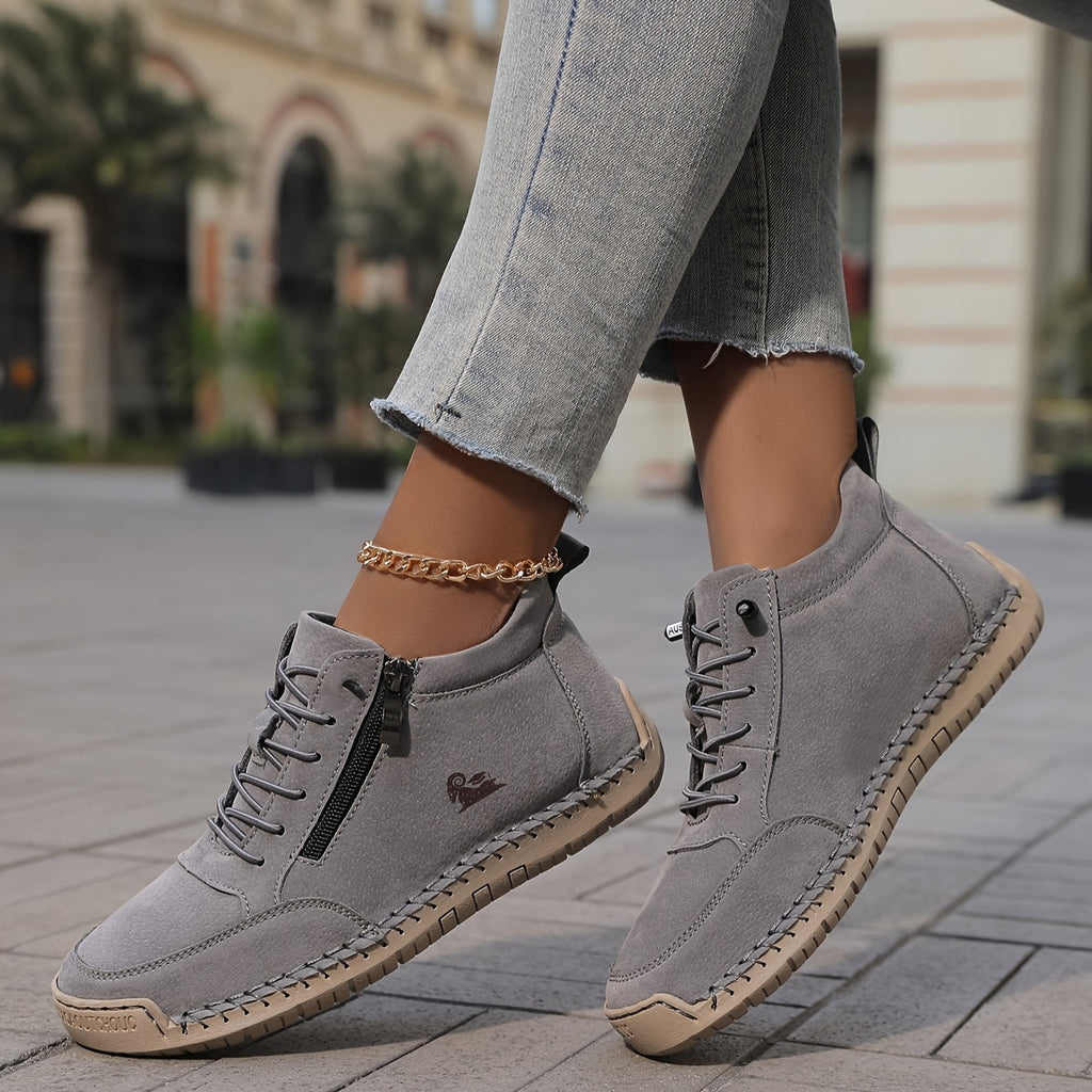 Francesca | Sneakers con zip laterale e lacci elastici