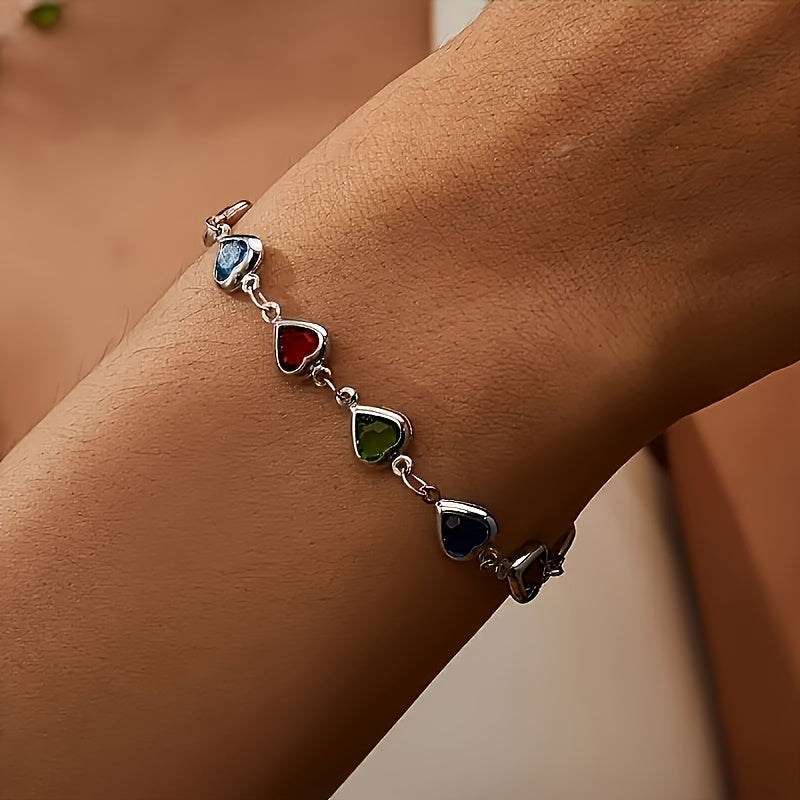 Mariella | Bracciale con cuori colorati