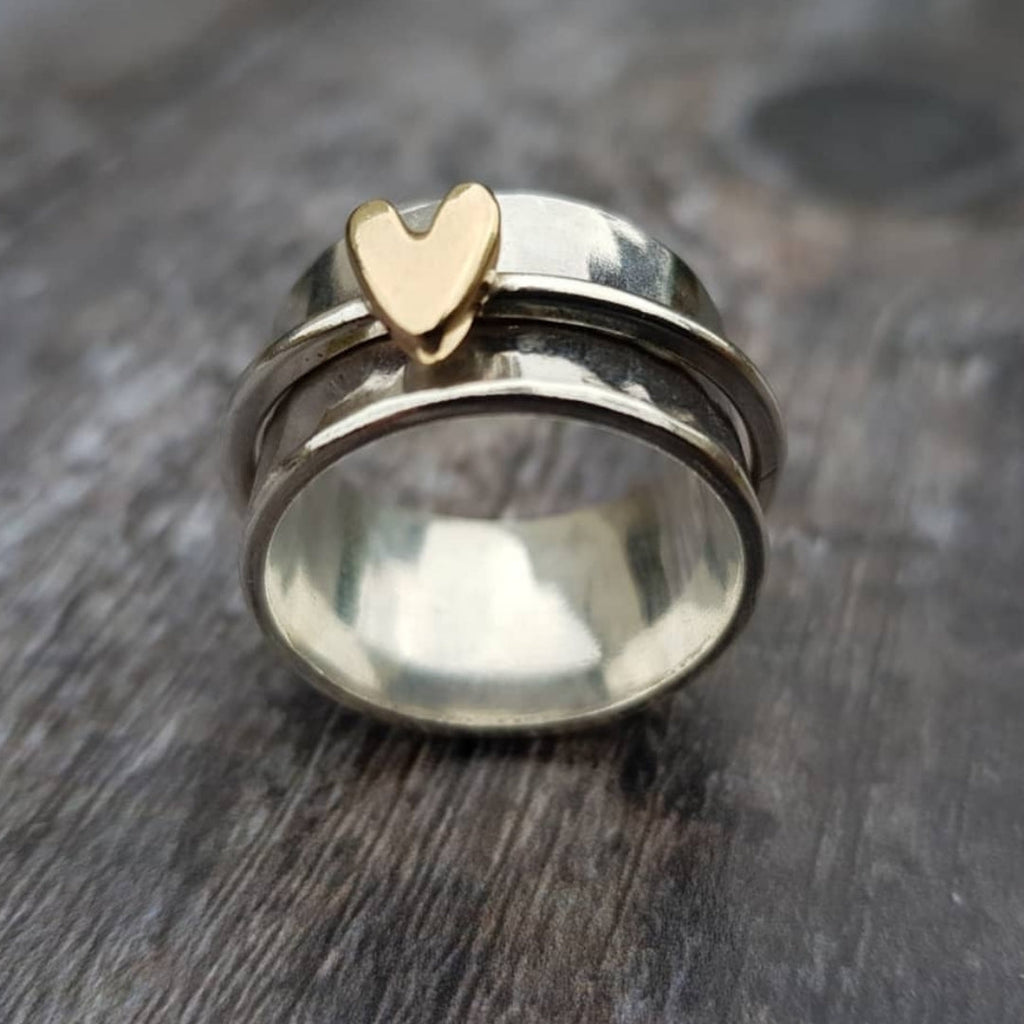 Isabella | Anello con cuore dorato