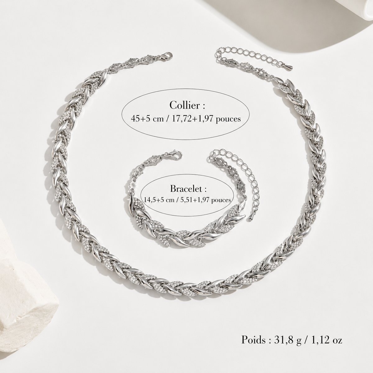 Matilde | Parure con maglie lavorate