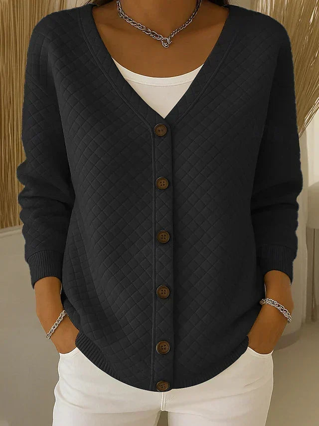 Lorenza | Cardigan trapuntato con bottoni