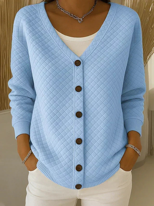Lorenza | Cardigan trapuntato con bottoni