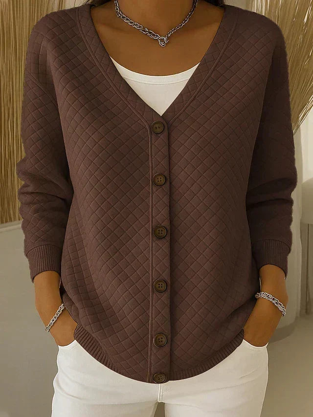 Lorenza | Cardigan trapuntato con bottoni
