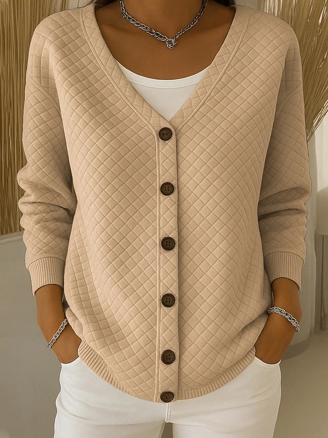 Lorenza | Cardigan trapuntato con bottoni