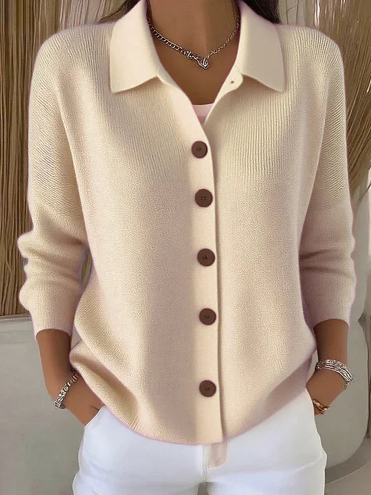 Giovanna | Cardigan con collo e bottoni