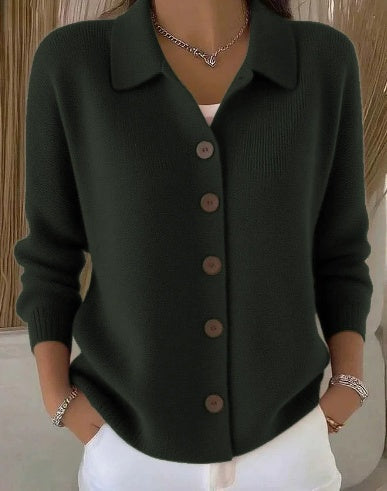 Giovanna | Cardigan con collo e bottoni