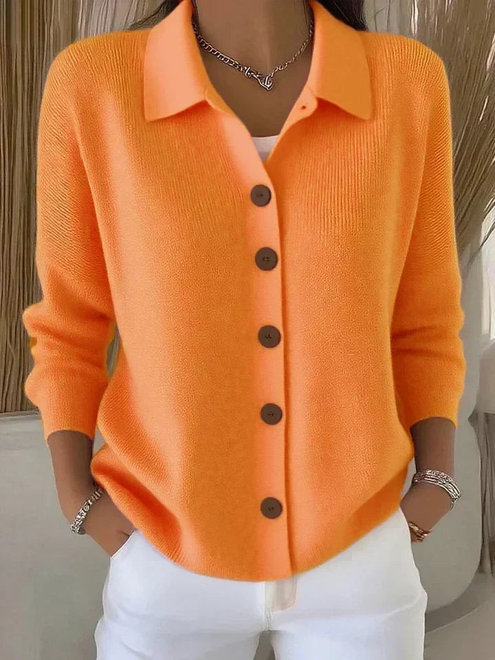 Giovanna | Cardigan con collo e bottoni