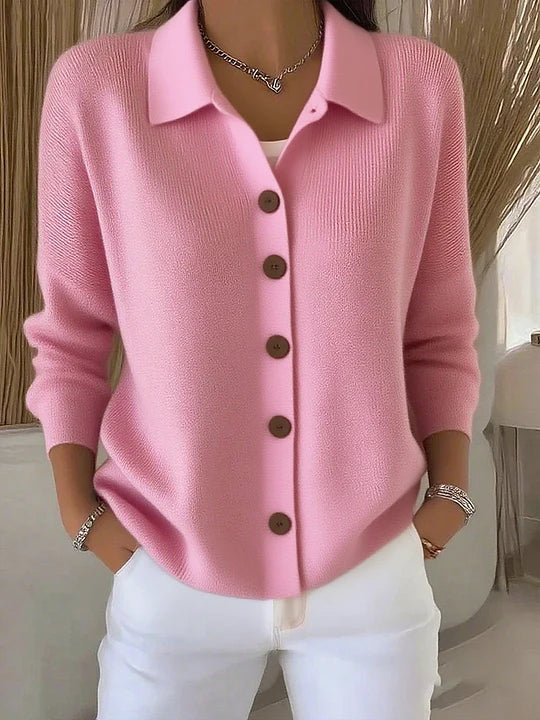 Giovanna | Cardigan con collo e bottoni
