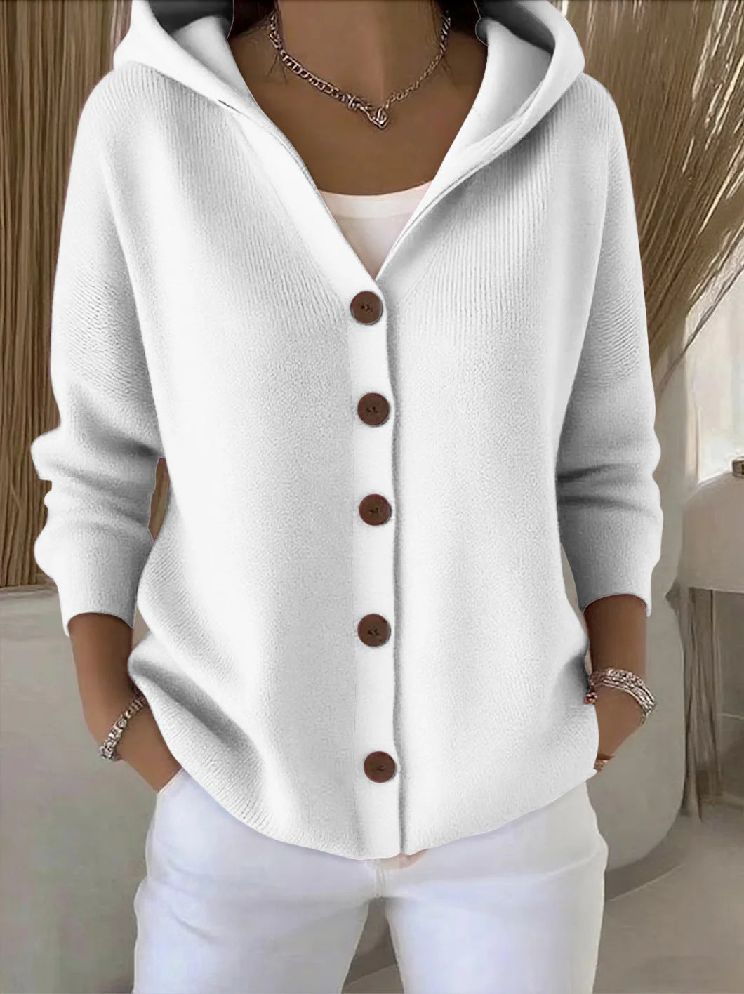 Roberta | Cardigan con cappuccio