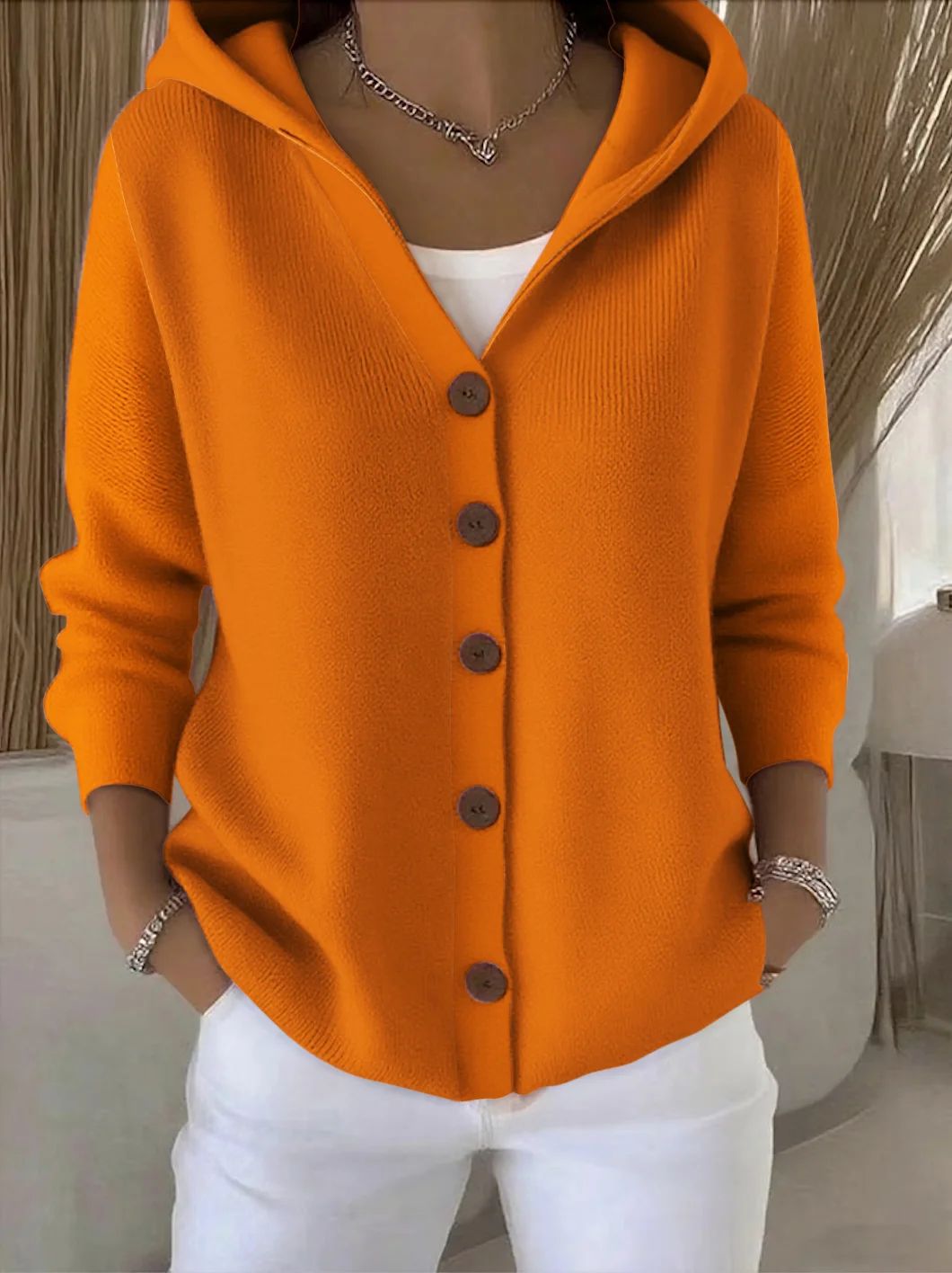 Roberta | Cardigan con cappuccio