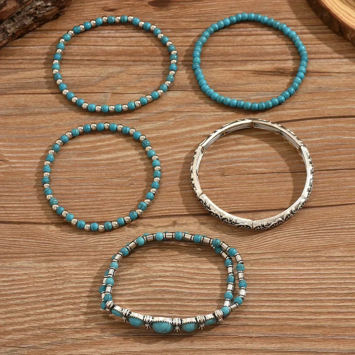 Diana | Set di bracciali turchesi