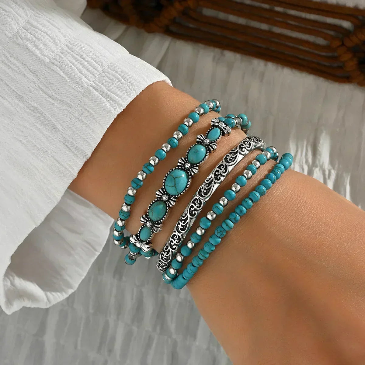 Diana | Set di bracciali turchesi