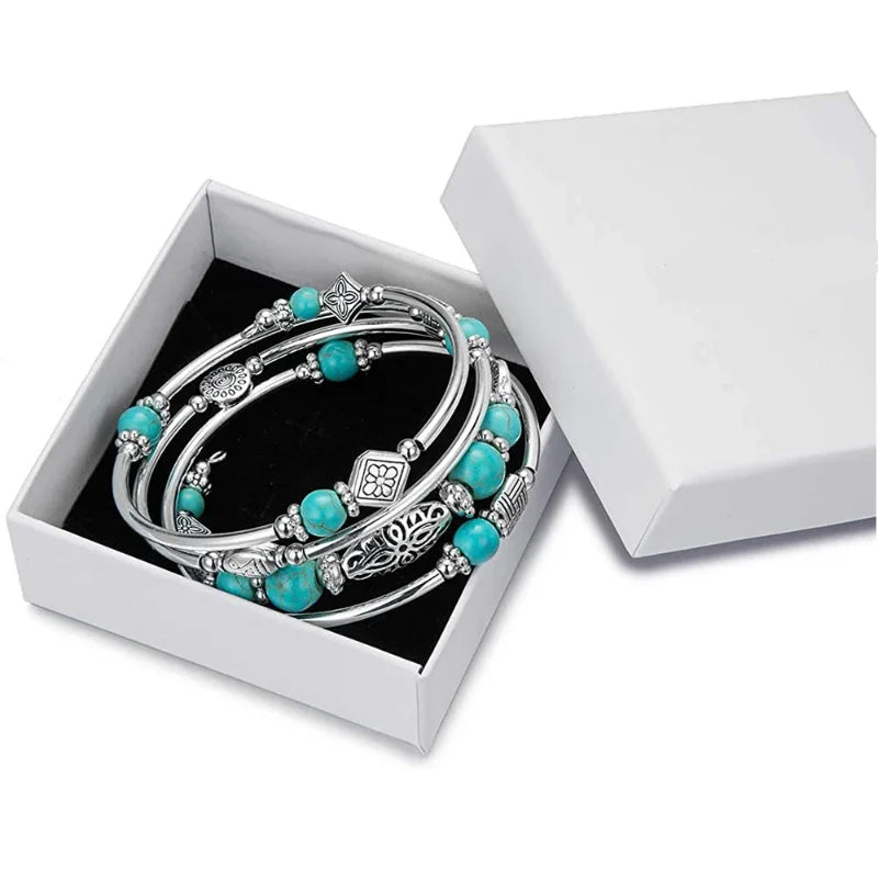 Annalisa | Bracciale multistrato in pietra naturale