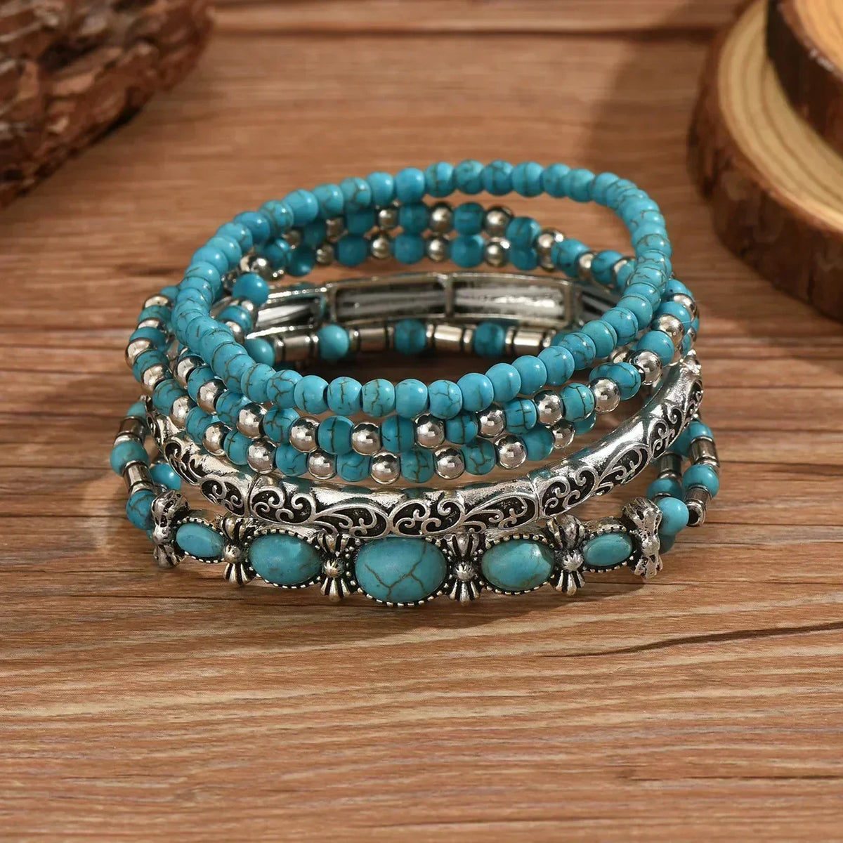 Diana | Set di bracciali turchesi