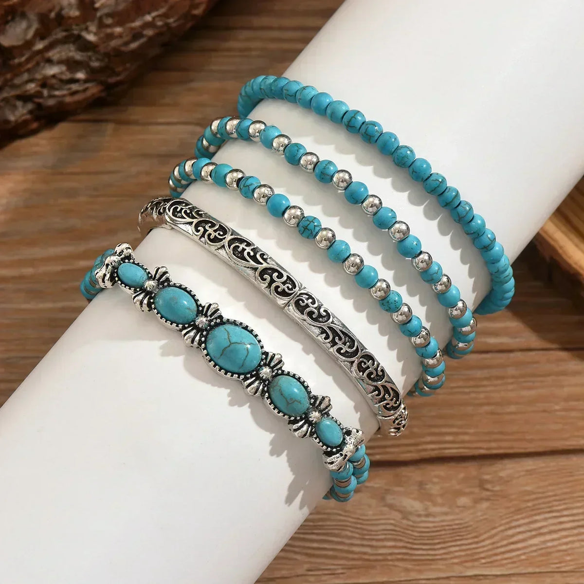 Diana | Set di bracciali turchesi