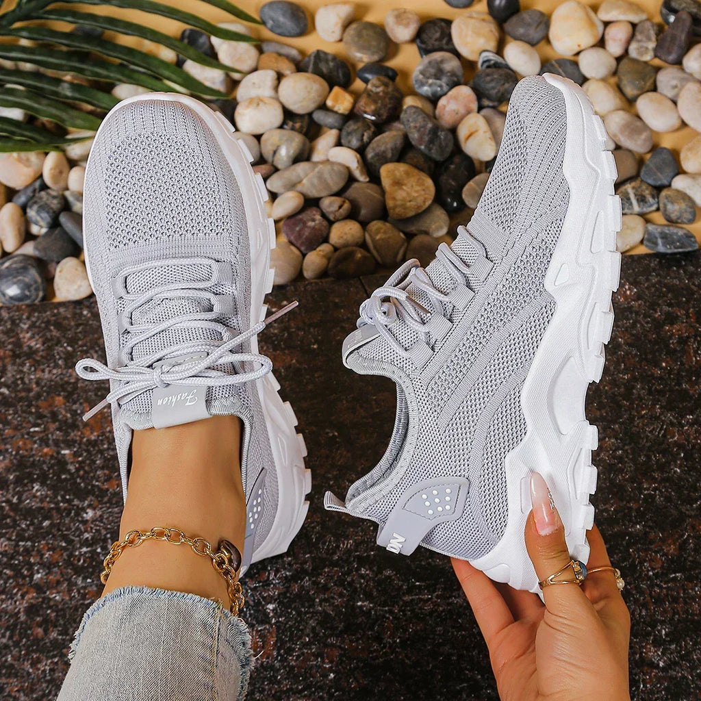 Greta | Sneakers in maglia con suola alta