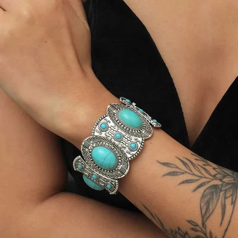 Arianna | Bracciale boho con dettagli turchesi