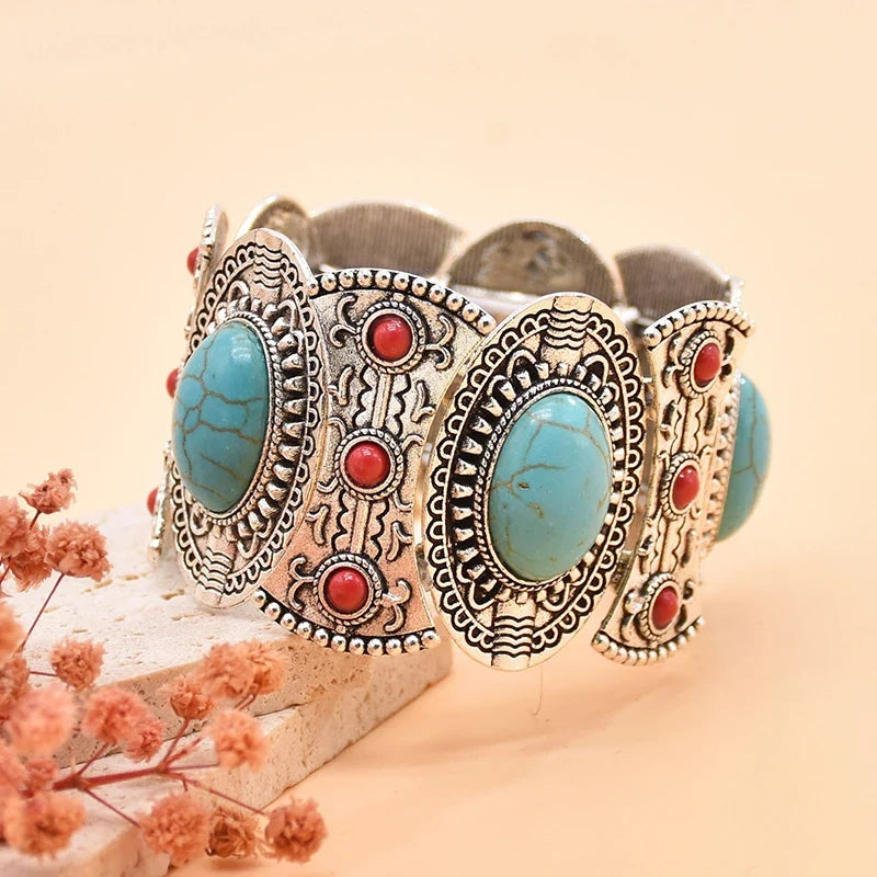 Arianna | Bracciale boho con dettagli turchesi