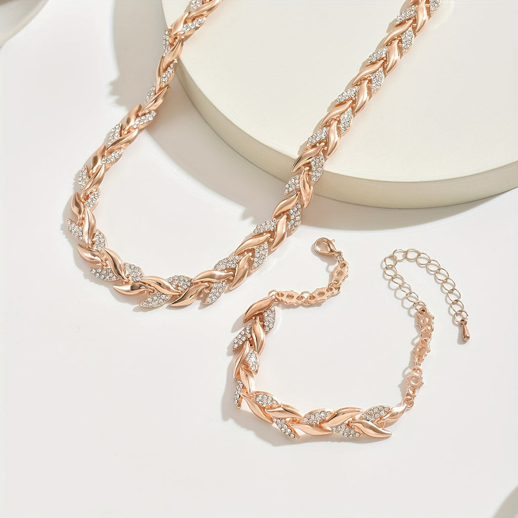 Matilde | Parure con maglie lavorate