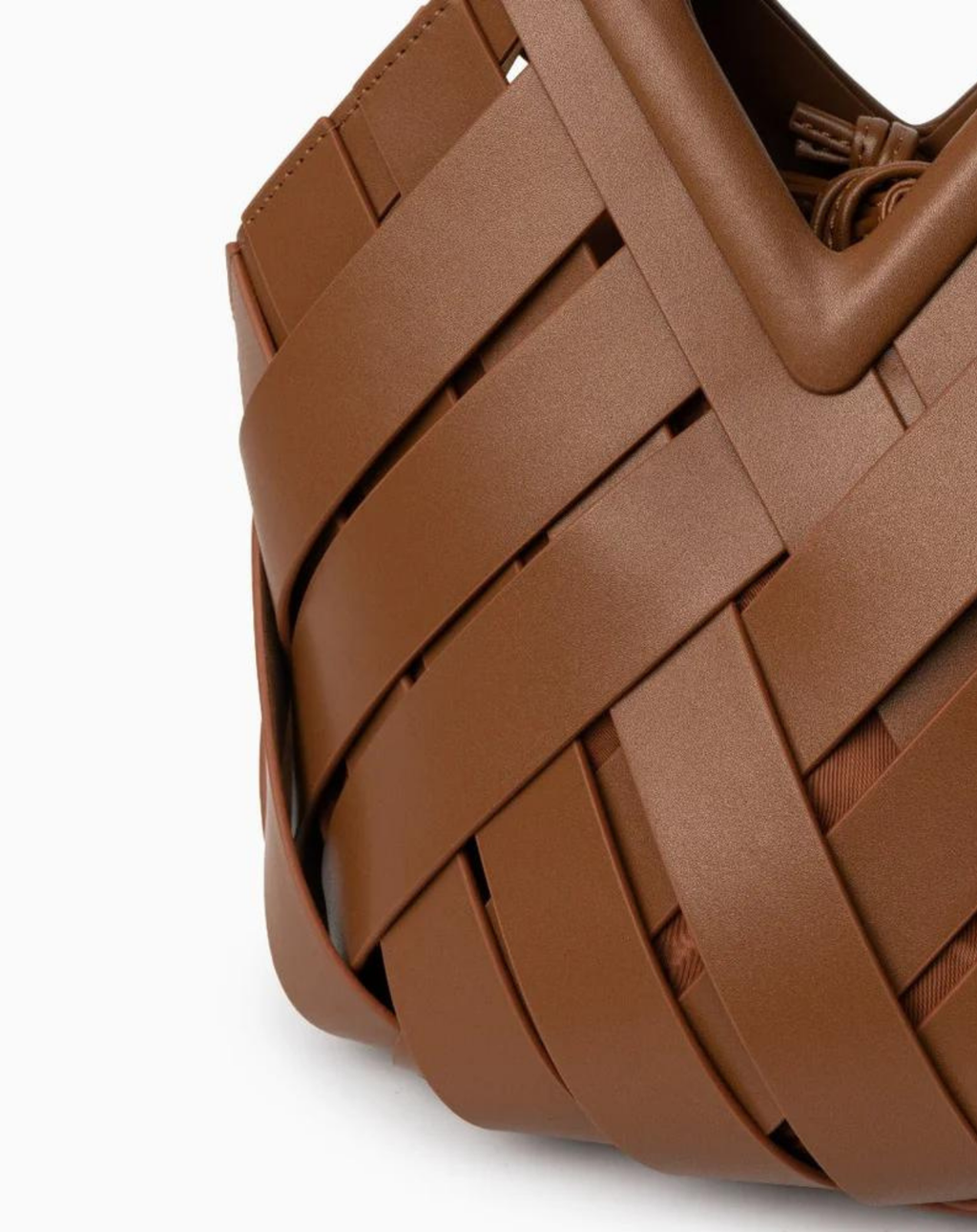 Giulietta | Borsa intrecciata effetto pelle - Caramello