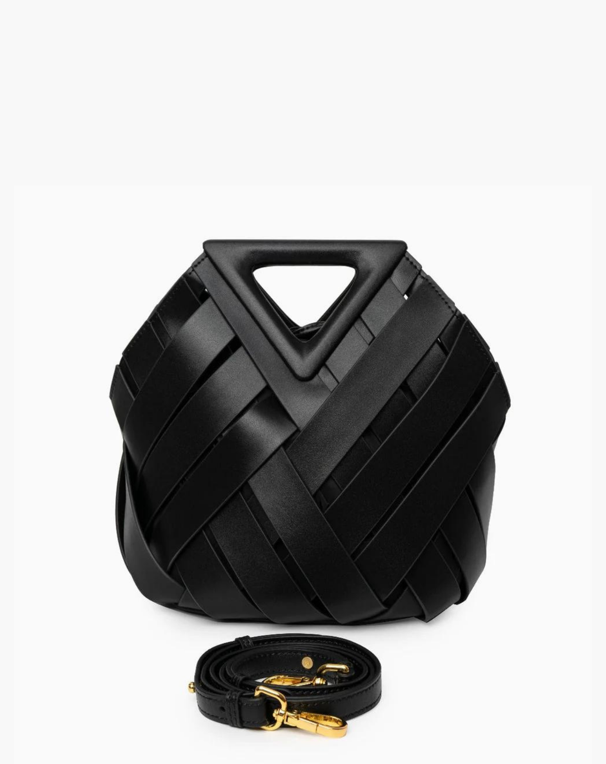 Giulietta | Borsa intrecciata effetto pelle - Nero