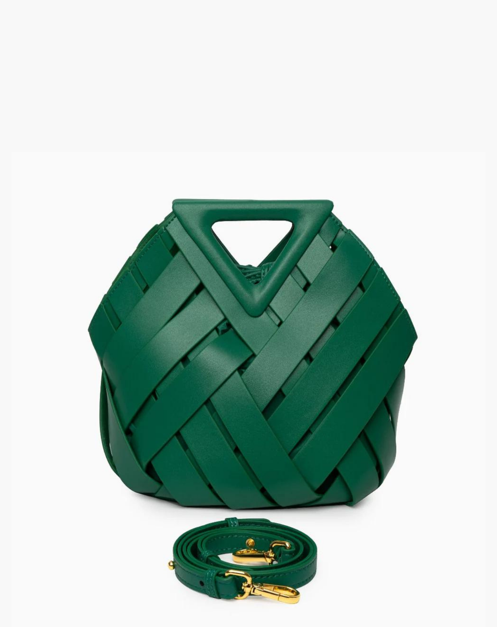 Giulietta | Borsa intrecciata effetto pelle - Verde