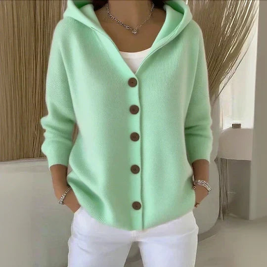 Roberta | Cardigan con cappuccio