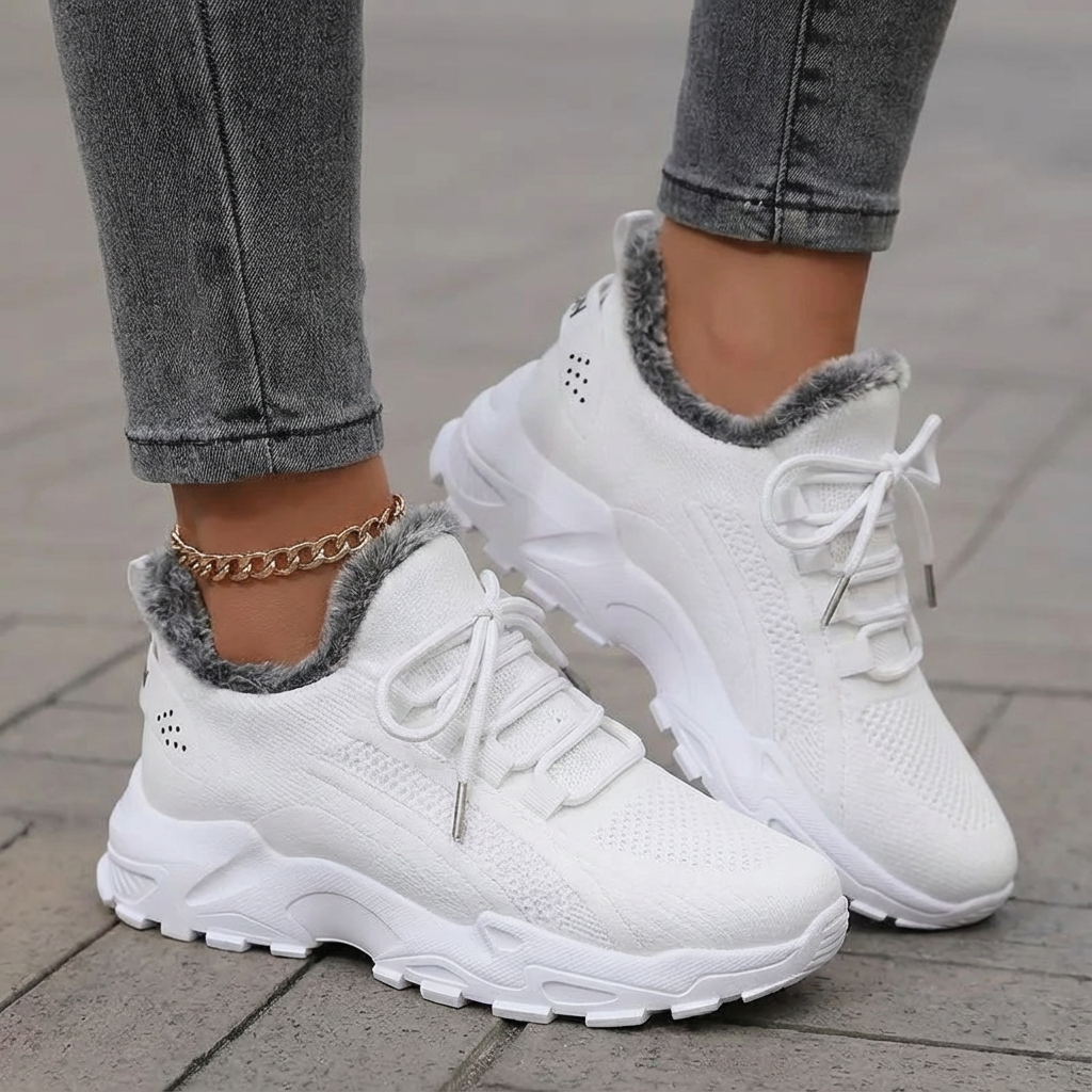 Angela | Sneakers invernali foderate con lacci