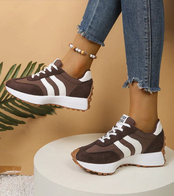 Fabiana | Sneakers rétro con bande a contrasto