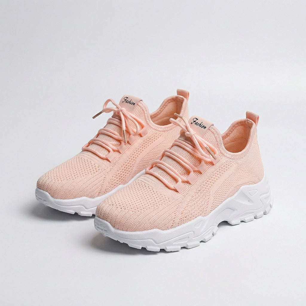 Greta | Sneakers in maglia con suola alta