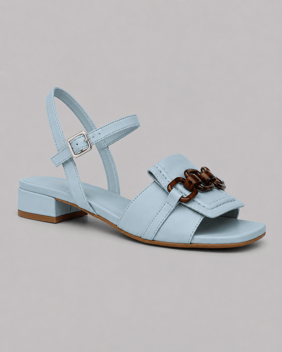 Ambra | Sandali blu con dettaglio frontale